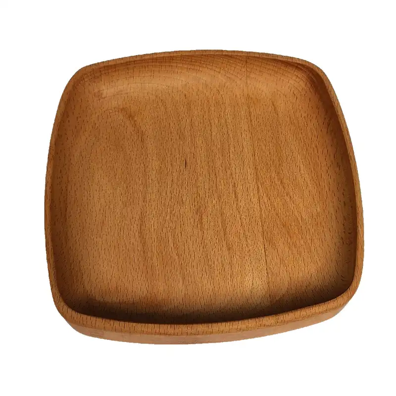 بشقاب چوبی گردوچ مدل مربع کد LT - 2000