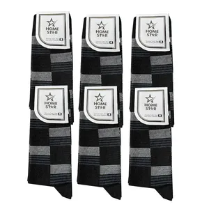 جوراب ساق بلند مردانه هوم استار مدل نانسی مجموعه ۶ عددی