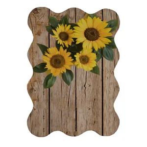 پادری مدل دالبر طرح گل آفتابگردان کد 8326 سایز 80x110 سانتی متر