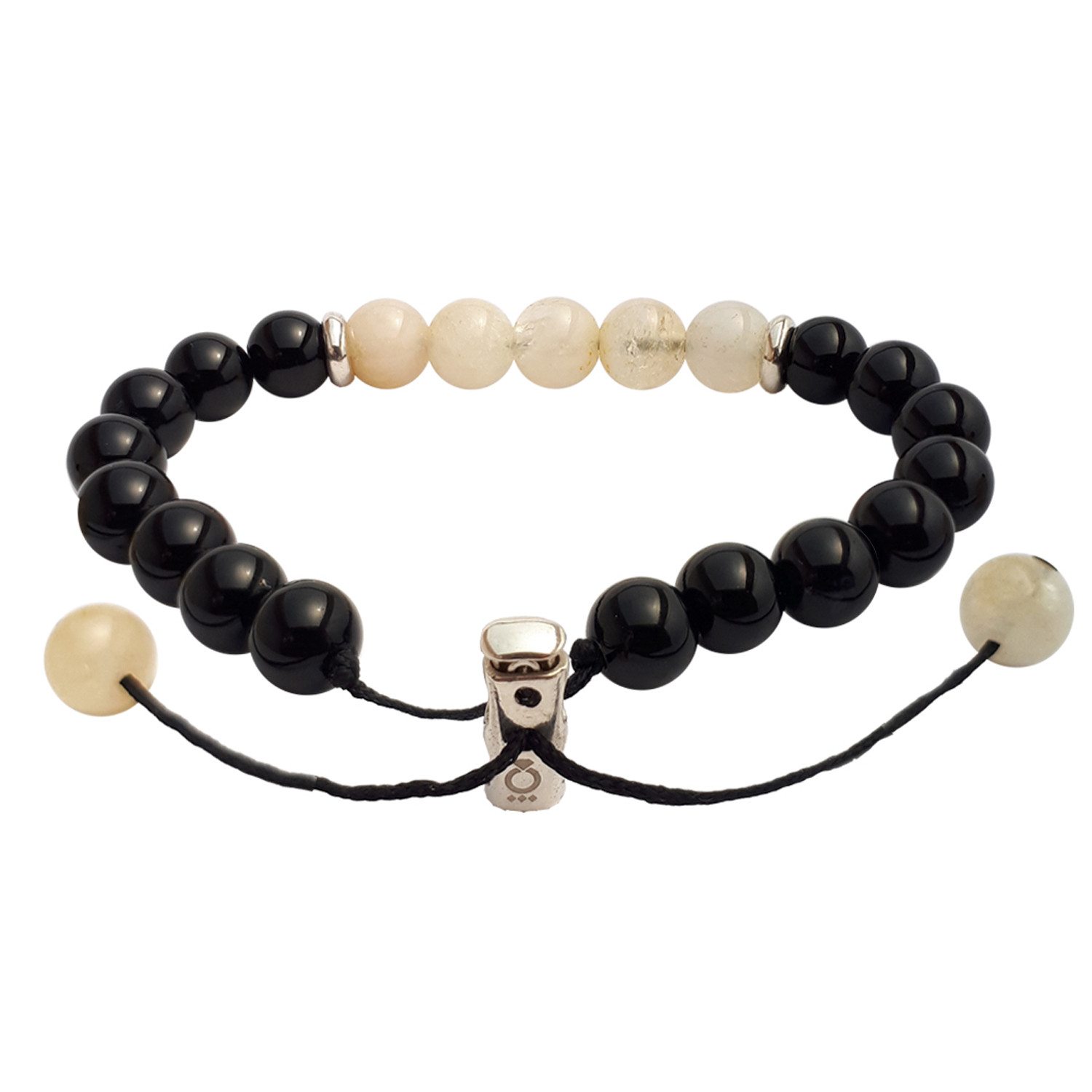 دستبند نقره پرمون مدل اونیکس سیترین دستبند نقره پرمون مدل اونیکس سیترین