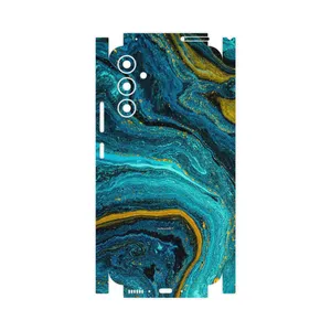 MAHOOT Turquoise marblewith golden streaks-FullSkin Cover Sticker for Samsung Galaxy A34