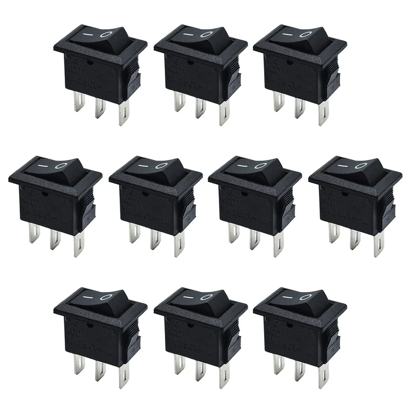 کلید راکر مدل 3 پایه KCD1-11 بسته 10 عددی