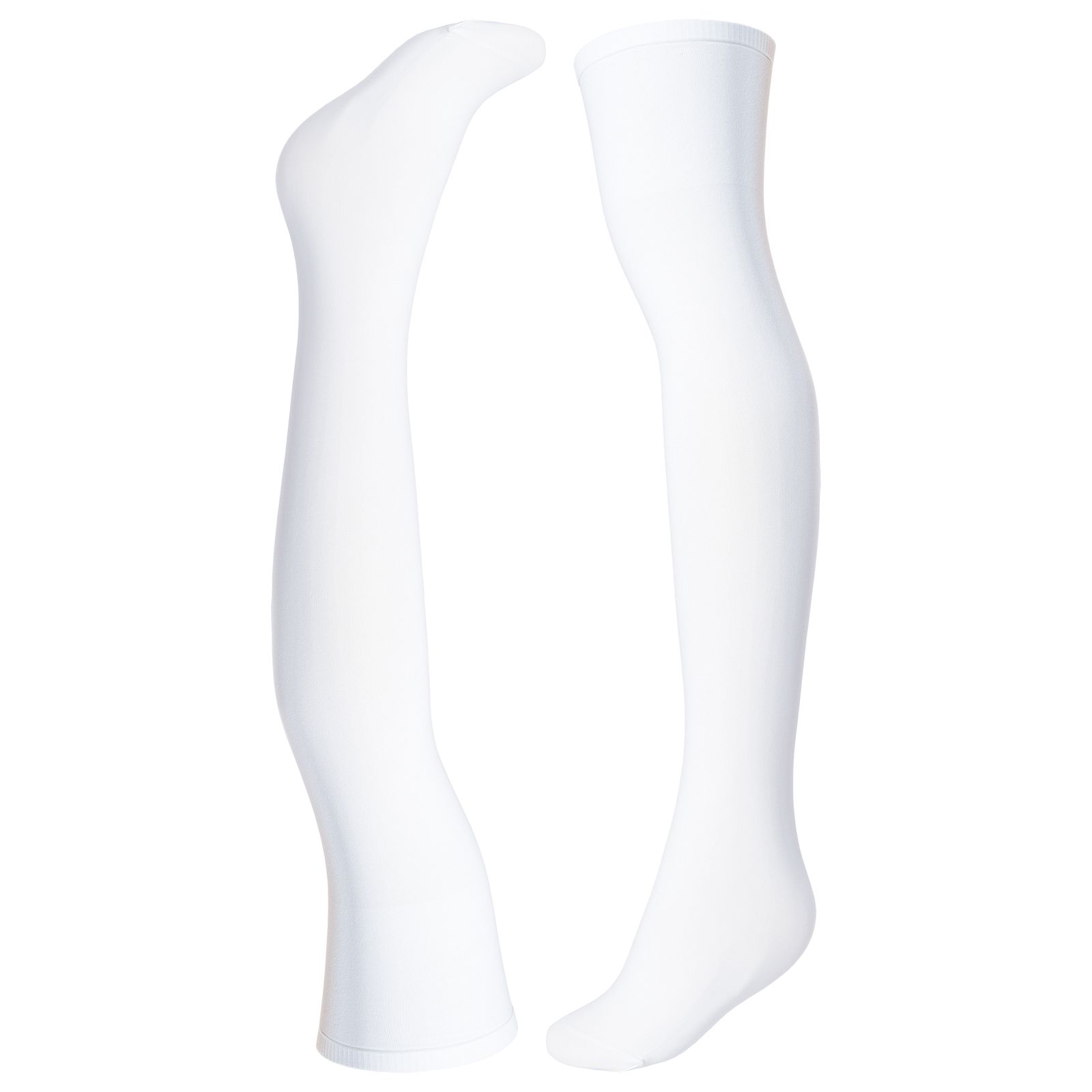 جوراب زنانه پریزن مدل بالای زانو DEN70-S رنگ سفید -  - 1