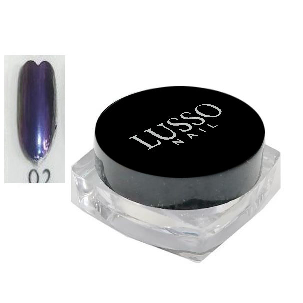 پودر کروم ناخن لوسو مدل بال مگسی کد 02