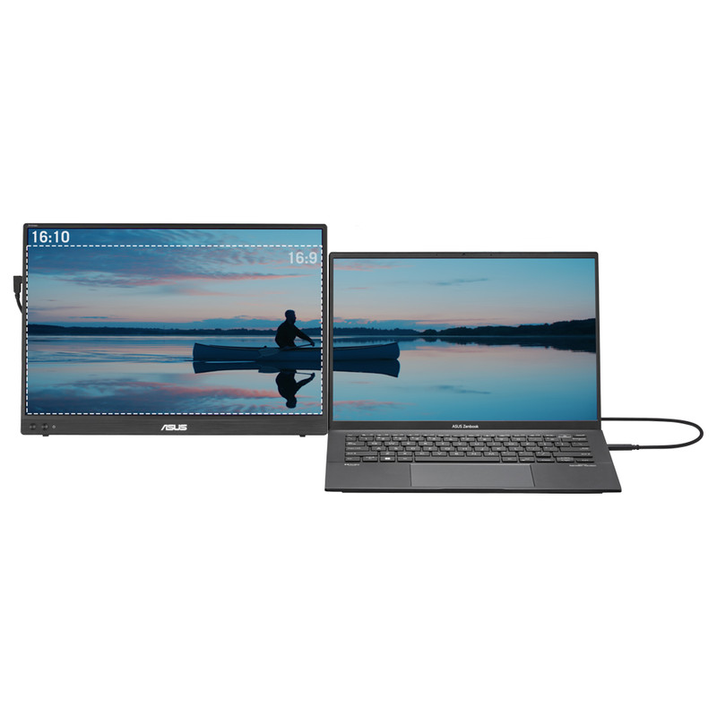 مانیتور 16 اینچ ایسوس مدل ZenScreen MB16FC با وضوح WUXGA، پنل IPS و نرخ به‌روزرسانی 75 هرتز