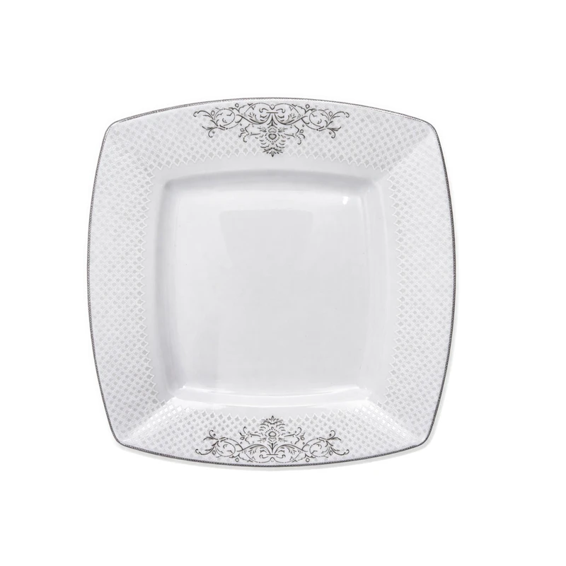 پیش دستی شرکت صنایع چینی تقدیس طرح مربع مدل الیزابت بسته ۶عددی