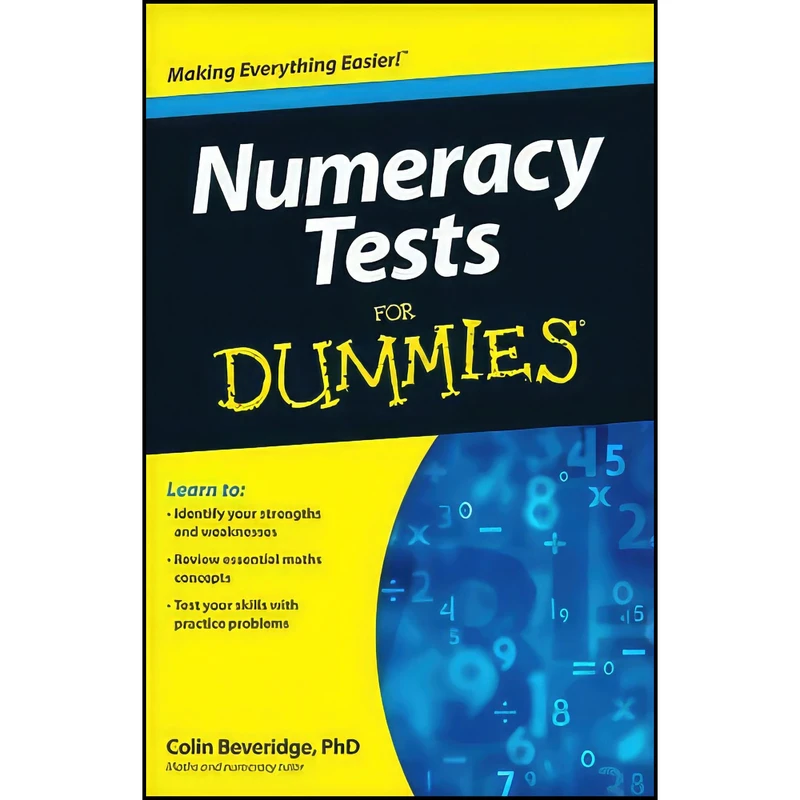 کتاب Numeracy Tests For Dummies اثر Colin Beveridge انتشارات For Dummies