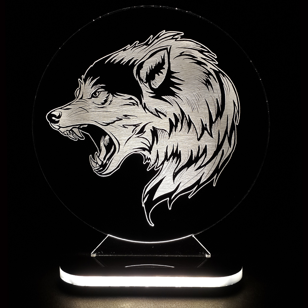 چراغ خواب طرح گرگ کد 1057