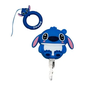 کاور ریموت و سوئیچ خودرو مدل  سلیکونی طرح استیچ کد ۱۰۴ مناسب برای پژو 206، پژو 207، تارا، رانا