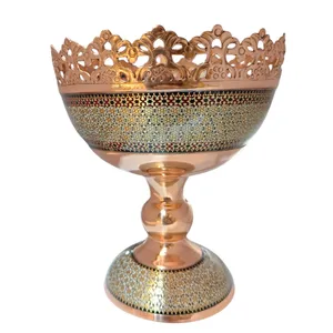 آجیل خوری خاتم کاری مسی کد 005