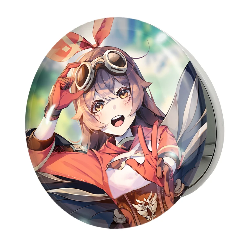 آینه جیبی خندالو طرح بازی گنشین ایمپکت Genshin Impact مدل تاشو کد 24548 