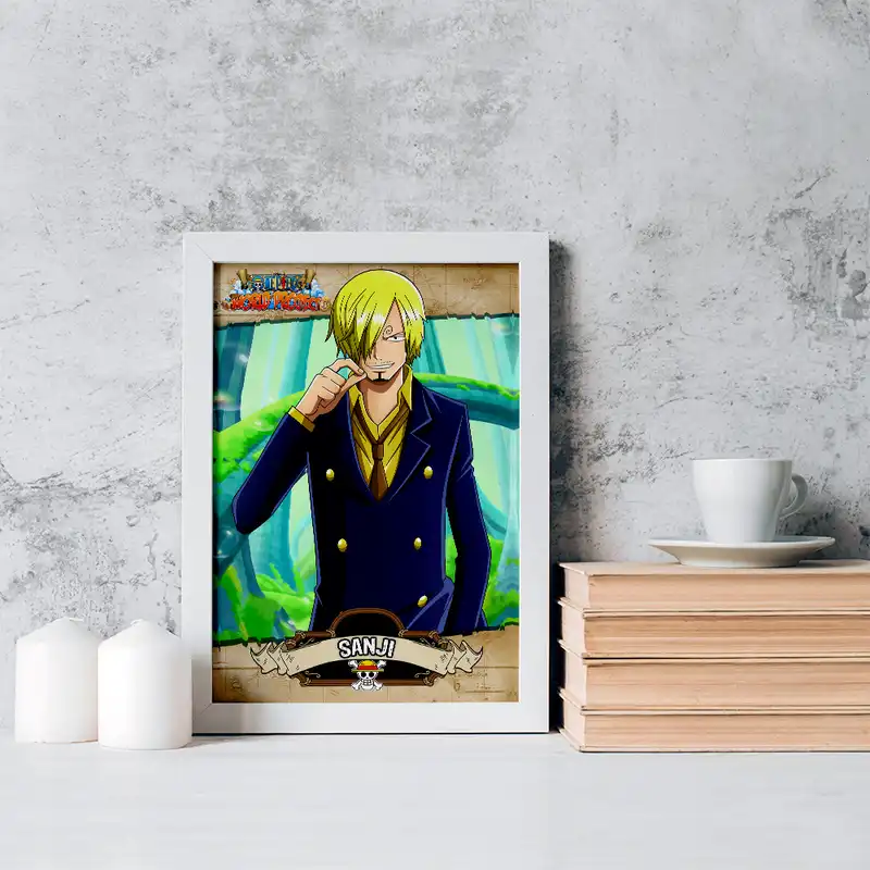 تابلو خندالو مدل سانجی انیمه وان پیس One Piece کد 17243