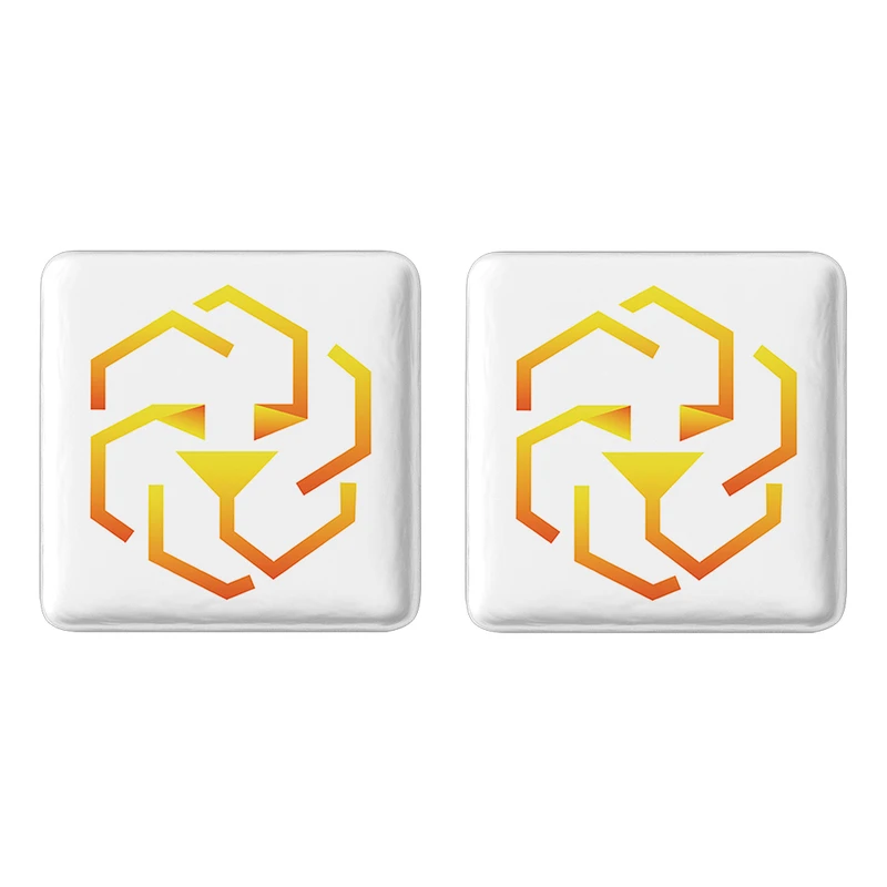 مگنت خندالو مدل ارز دیجیتال توکن لئو کد 40804080 مجموعه 2 عددی