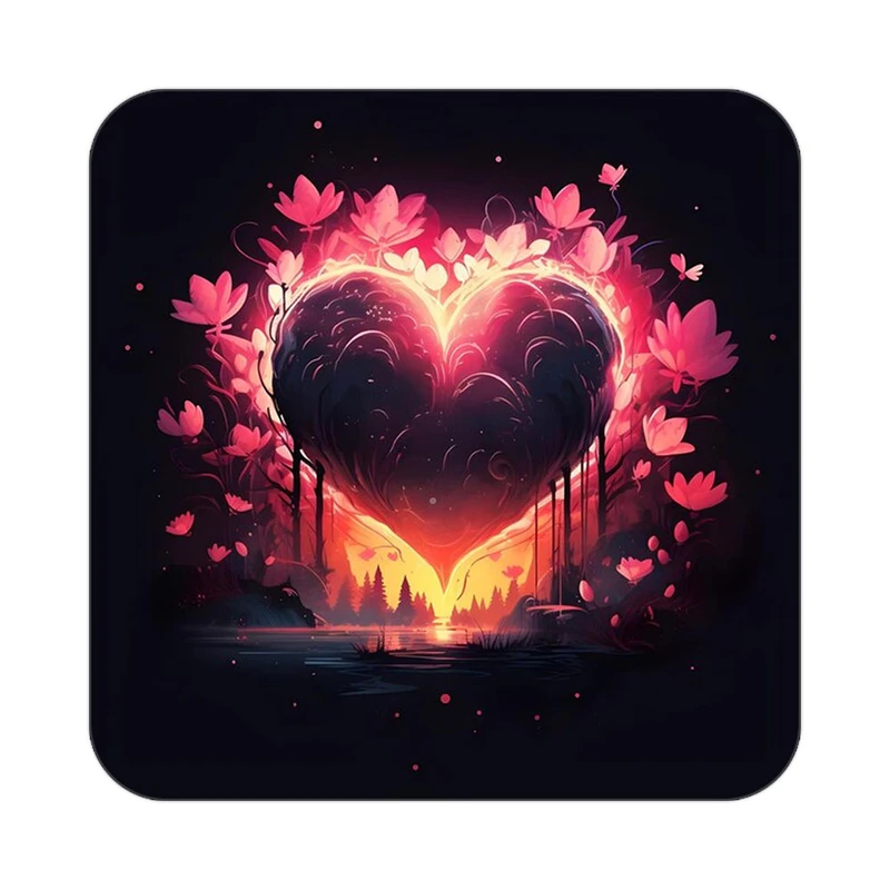 زیر لیوانی کاکتی مدل عاشقانه کد mp10993