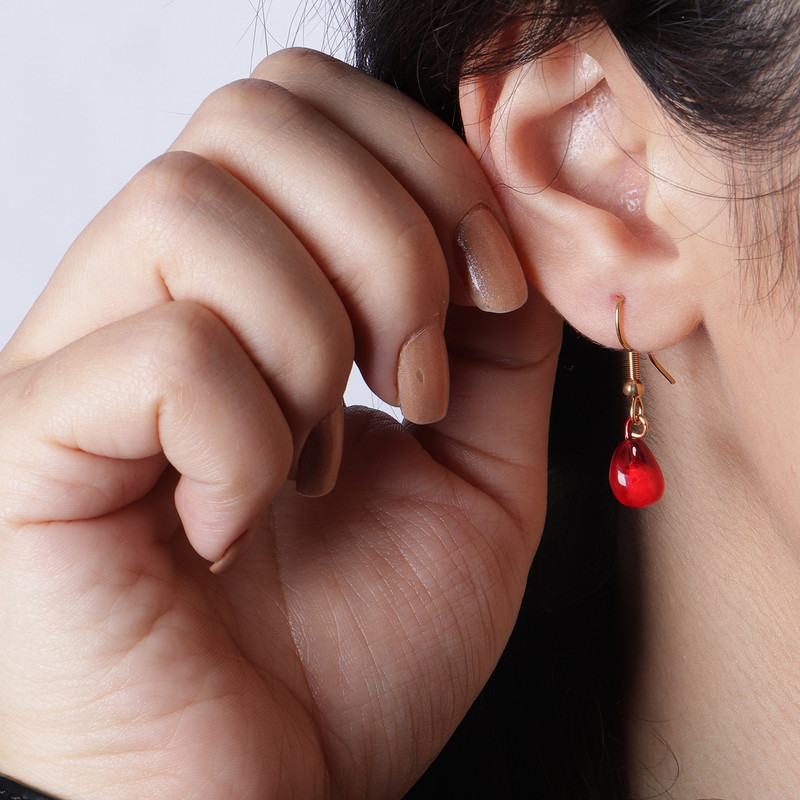 گوشواره زنانه مدل دانه انار شب یلدا