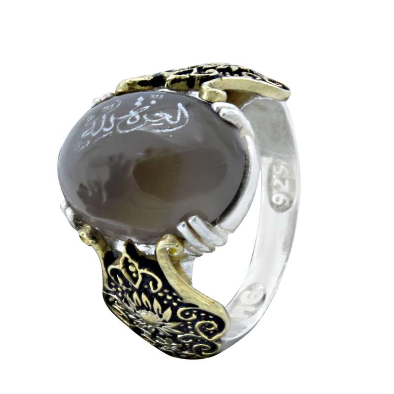 انگشتر نقره مردانه مدل شجر خطی کد sd128