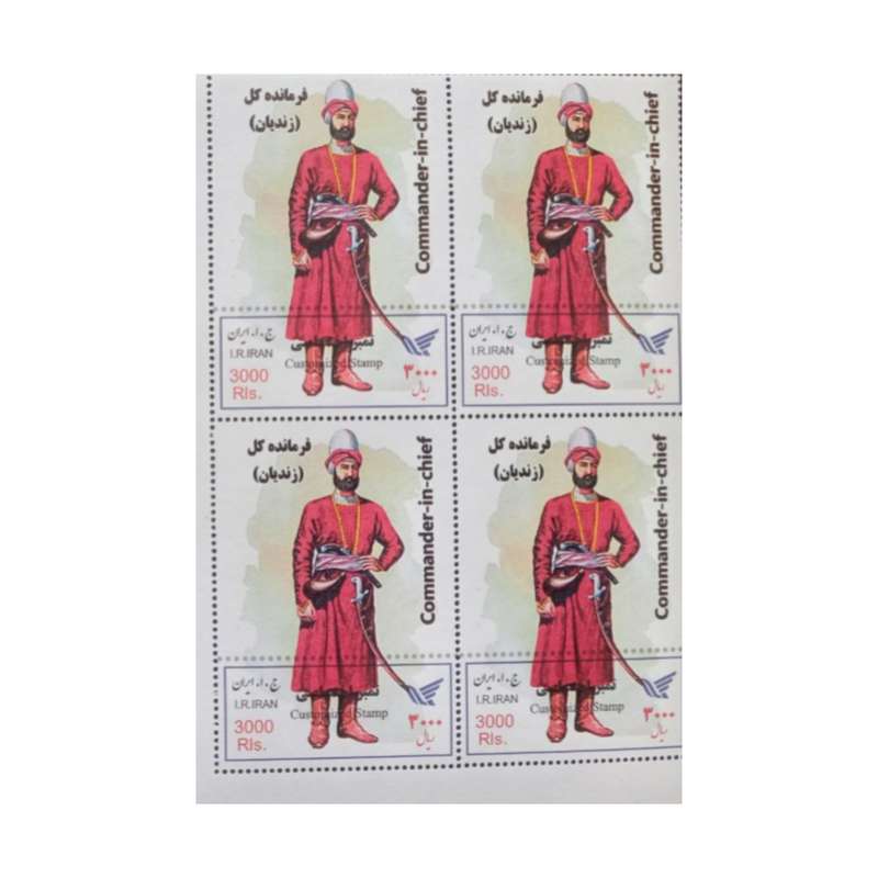 تمبر یادگاری مدل سربازان سواره نظام ایرانی مجموعه 4 عددی