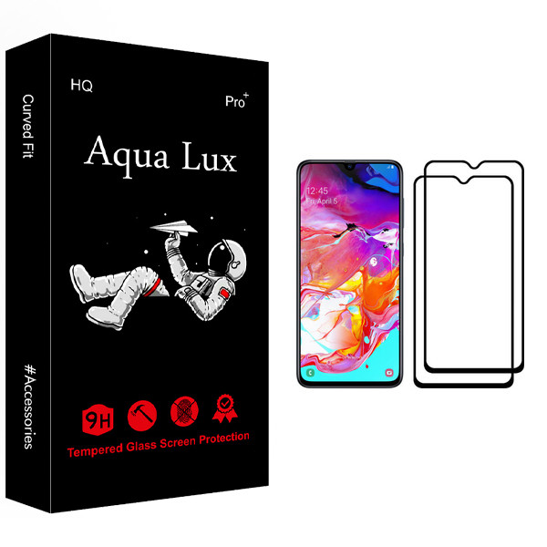 محافظ صفحه نمایش آکوا لاکس مدل +Pro مناسب برای گوشی موبایل سامسونگ Galaxy A70 بسته دو عددی