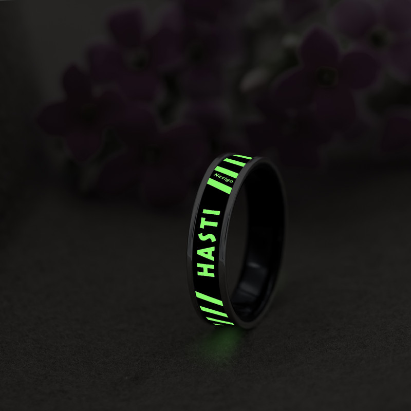 انگشتر ناکسیگو مدل شب تاب طرح هستی کد RB15763