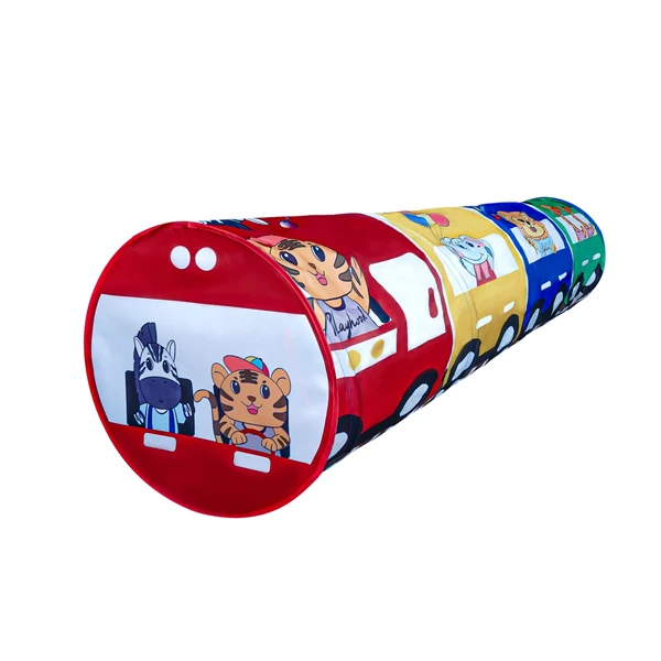 پارک بازی کودک مدل تونل فنری طرح اتوبوس شادی