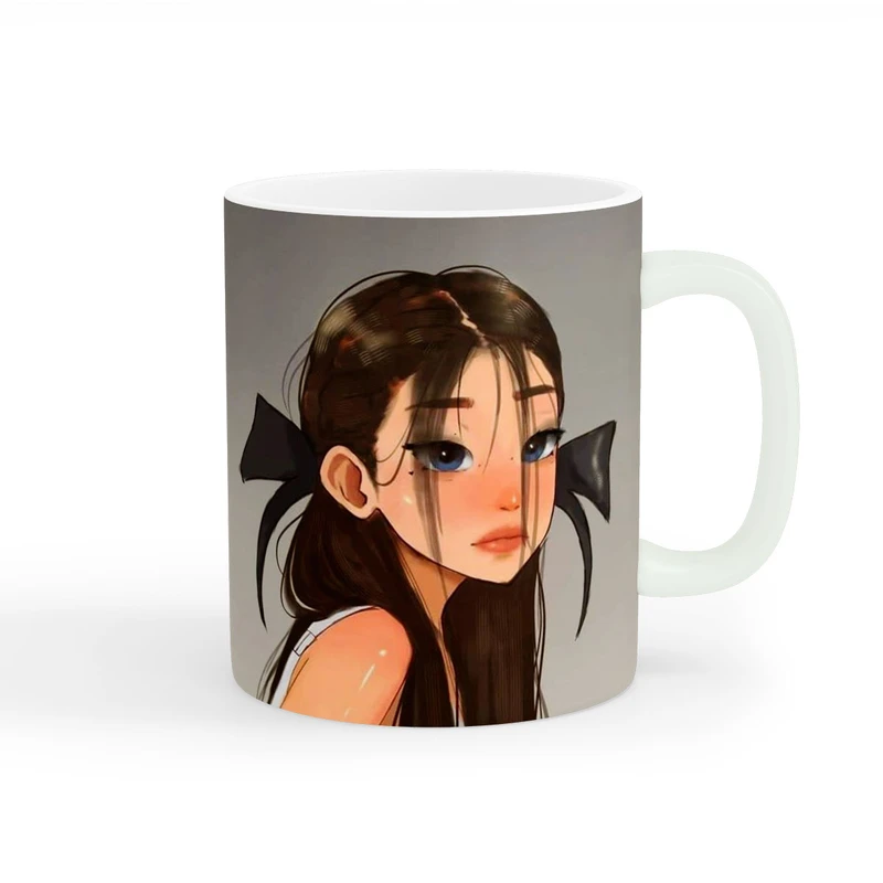 ماگ طرح دخترانه دختر کیوت کد wall-7731