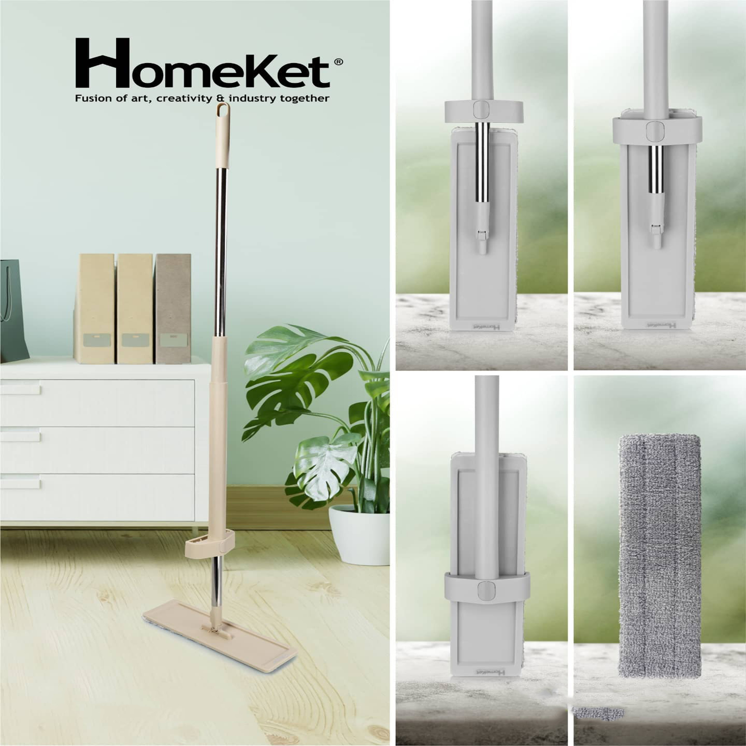 طی زمین شوی هوم کت مدل کمجا به همراه یدک