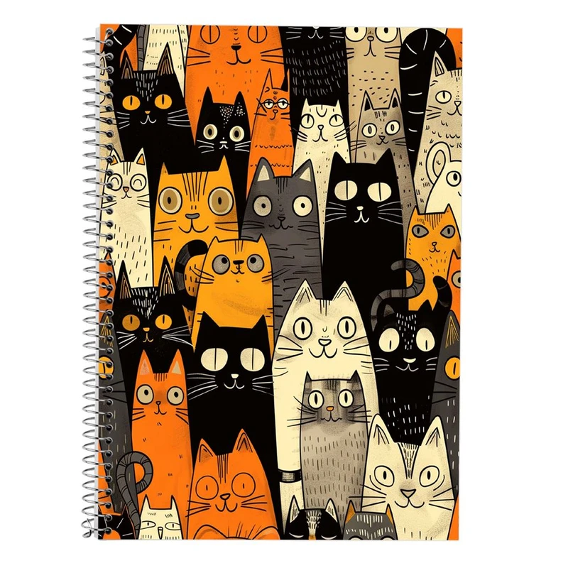 دفتر لغت 50 برگ مدوپد طرح سگ و گربه کد DF17294