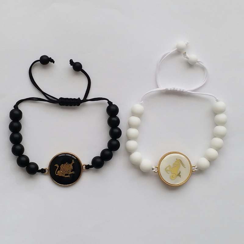 دستبند مدل ماه تولد دی و مرداد F122 مجموعه 2 عددی دستبند مدل ماه تولد دی و مرداد F122 مجموعه 2 عددی