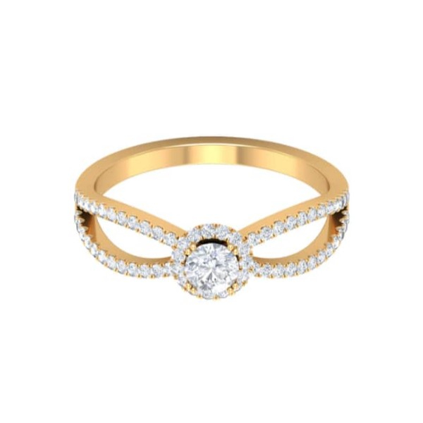  انگشتر طلا 18 عیار زنانه قیراط کد GH465