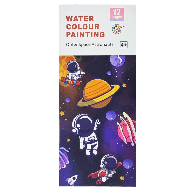 دفتر رنگ آمیزی 12 برگ مدل CD-9912 طرح فضا