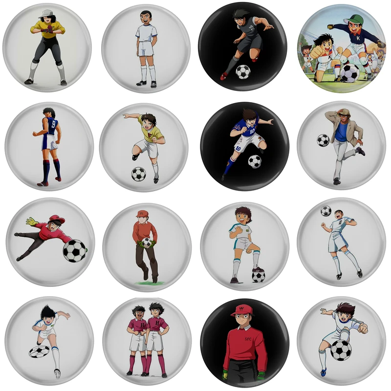 پیکسل مدل انیمیشن کارتون فوتبالیست ها واکی سوباسا کاکرو ایشی S1-11 مجموعه 17 عددی 