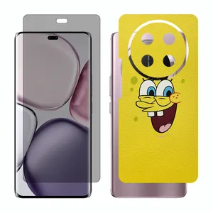 Glass Together model privacy screen protector suitable for Honor X9c mobile phone with back cover sticker