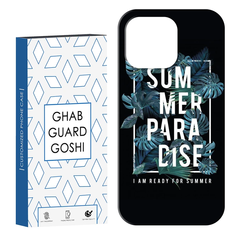 کاور قاب گارد گوشی طرح گل ابی کد Dimo-704 مناسب برای گوشی موبایل اپل IPHONE 14 PRO   