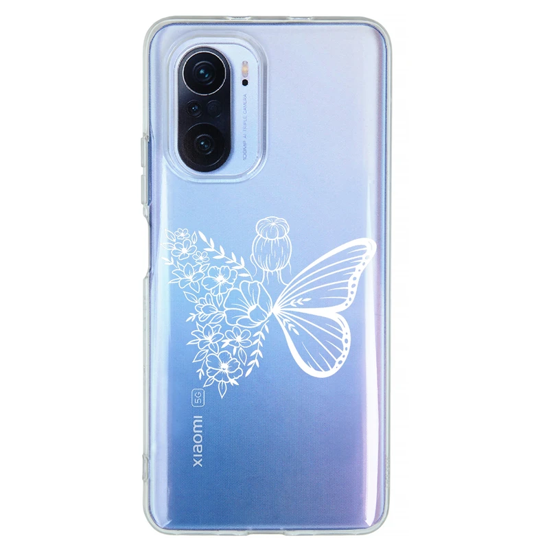 کاور مگافون طرح دختر پروانه ای مدل C53-W مناسب برای گوشی موبایل شیائومی Mi 11i 5G   