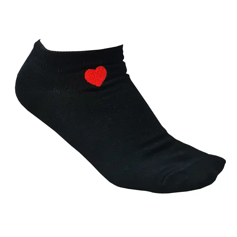 جوراب زنانه مدل قلبی گلدوزی