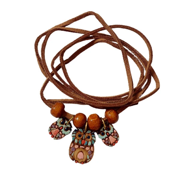 دستبند زنانه مدل گره ای طرح جغد کد HC253