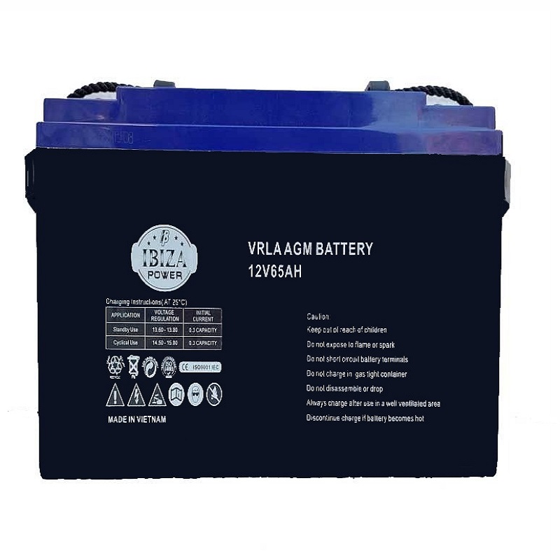 باتری یو پی اس 12 ولت 65 آمپر ساعت ابیزا مدل VELAAGM BATTERY