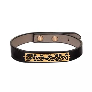 دستبند طلا 18 عیار مردانه مدل F18