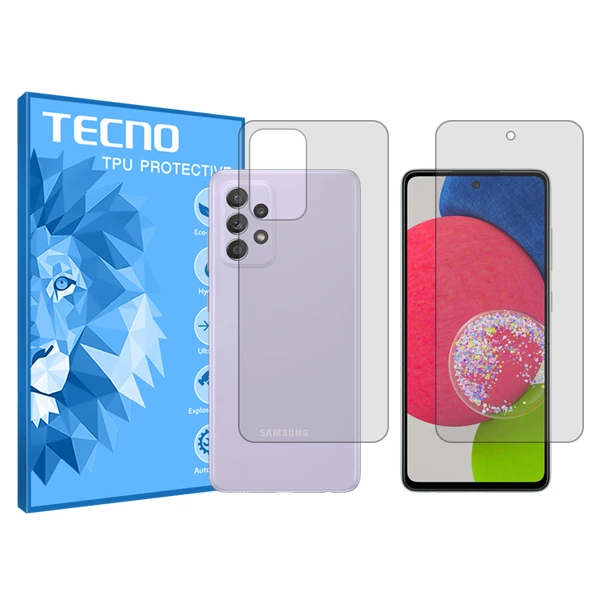 محافظ صفحه نمایش شفاف تکنو مدل HyGEL مناسب برای گوشی موبایل سامسونگ Galaxy A 52s 5G به همراه محافظ پشت گوشی 
