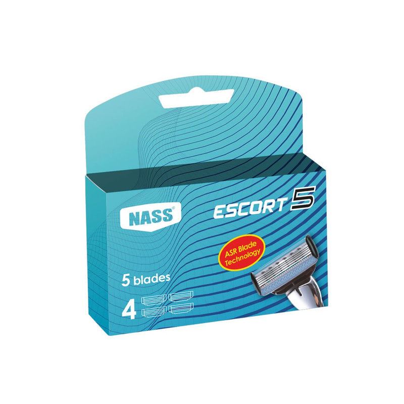 تیغ یدک ناس مدل ESCORT 5 مجموعه 4 عددی