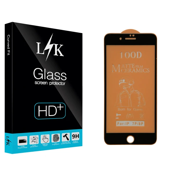 محافظ صفحه نمایش مات ال کی مدل +HD مناسب برای گوشی موبایل اپل iphone 7 Plus/ 8 Plus