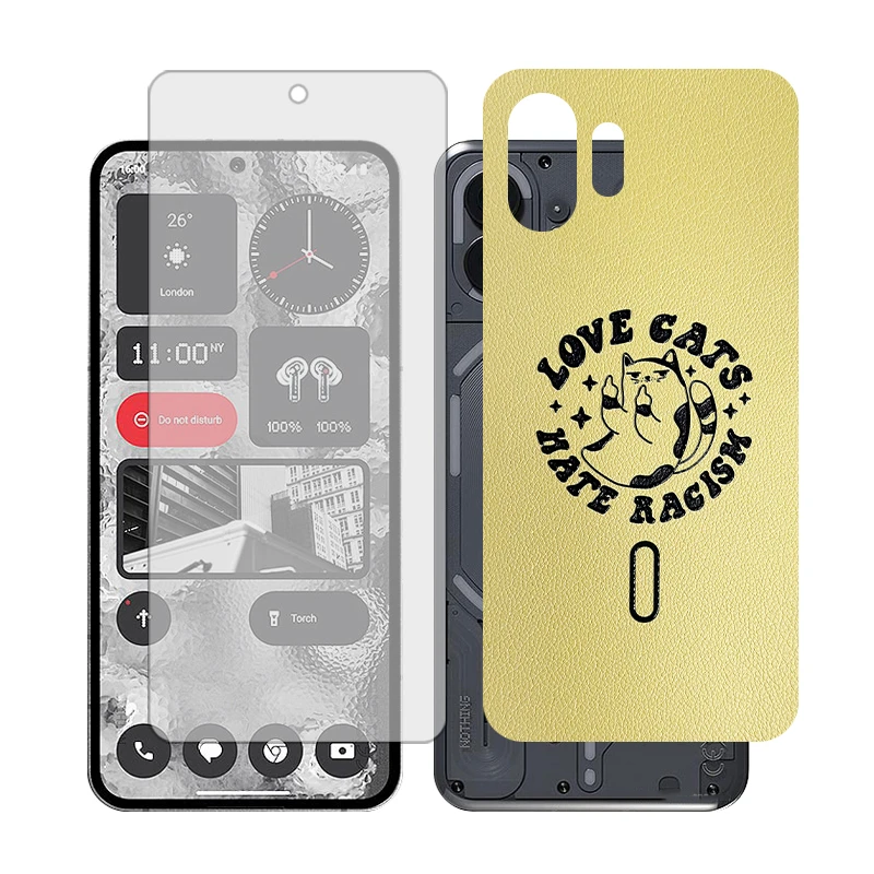 محافظ صفحه نمایش مات گلس مدل Together مناسب برای گوشی موبایل ناتینگ 2 Phone به همراه برچسب پوششی پشت گوشی