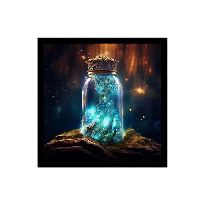 تابلو نوری بکلیت طرح بطری شیشه ای فانتزی مدل B-MID-16042