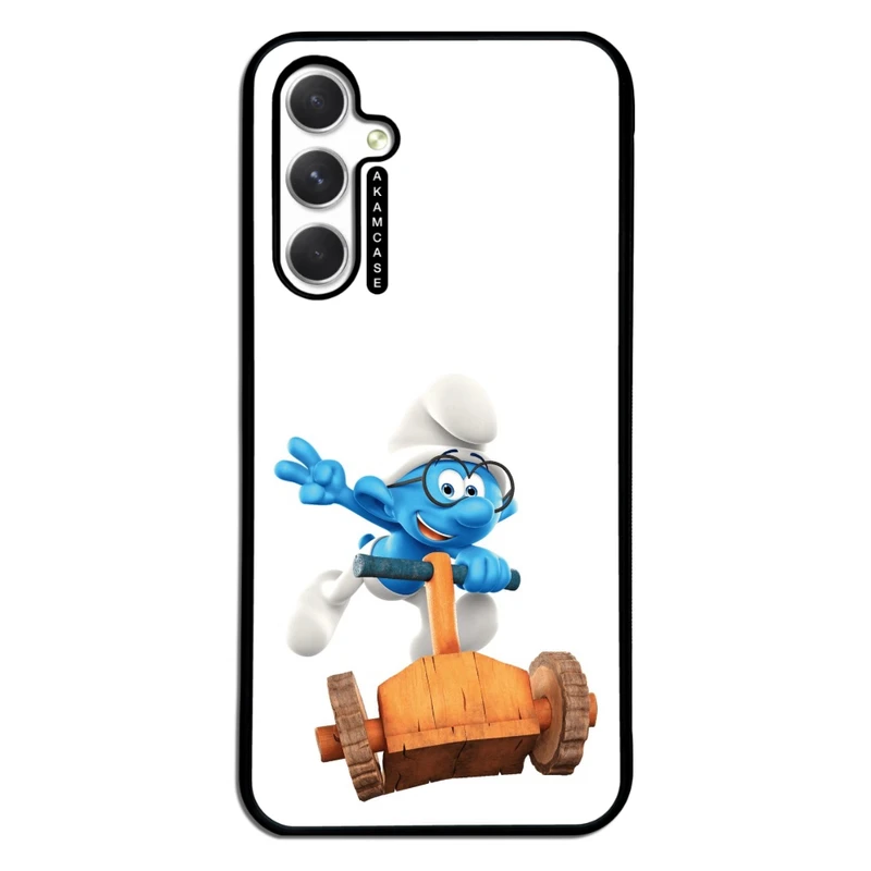 کاور آکام مدل AMC-WSGA54-SMURFS-17 مناسب برای گوشی موبایل سامسونگ Galaxy A54
