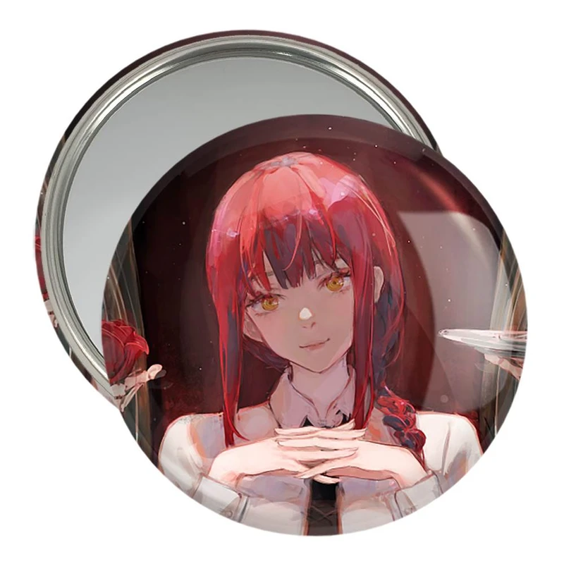 آینه جیبی خندالو مدل ماکیما انیمه مرد اره ای Chainsaw Man  کد 22338