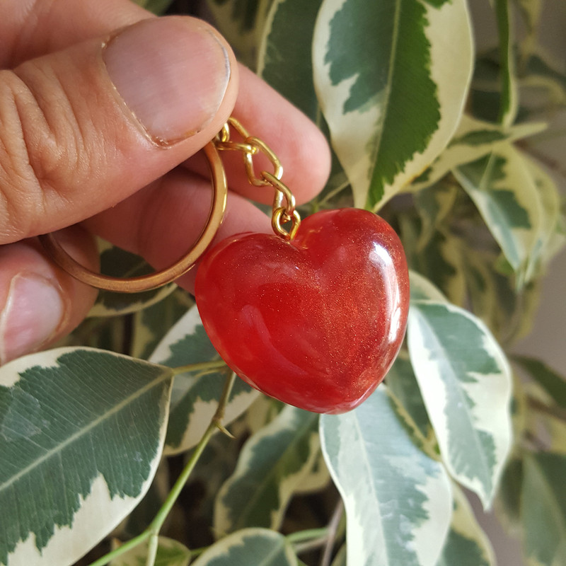 جاکلیدی دخترانه مدل قلب محدب