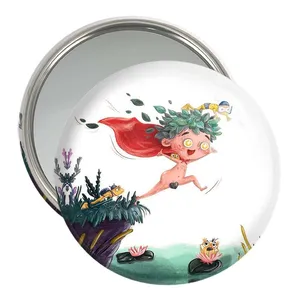 آینه جیبی خندالو مدل آب بازی  کد 5409