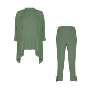 ست تونیک و شلوار زنانه نیو نیل مدل BSH33-green