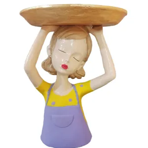 مجسمه مدل دختر سینی به دست کد 107