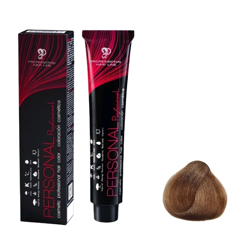 رنگ مو پرسونال پی ال شماره 7.0 حجم 100 میلی لیتر رنگ بلوند متوسط طبیعی